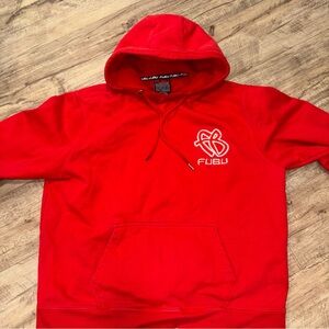 FUBU Men's Vibrant Red Hoodie